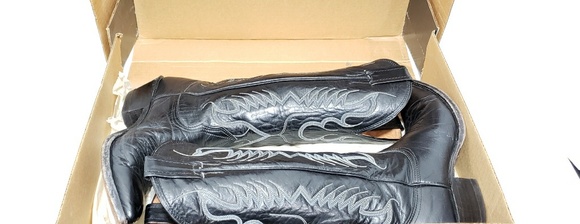 Nacona Boots Western Womens US 5.5C Black Leather - Picture 6 of 8